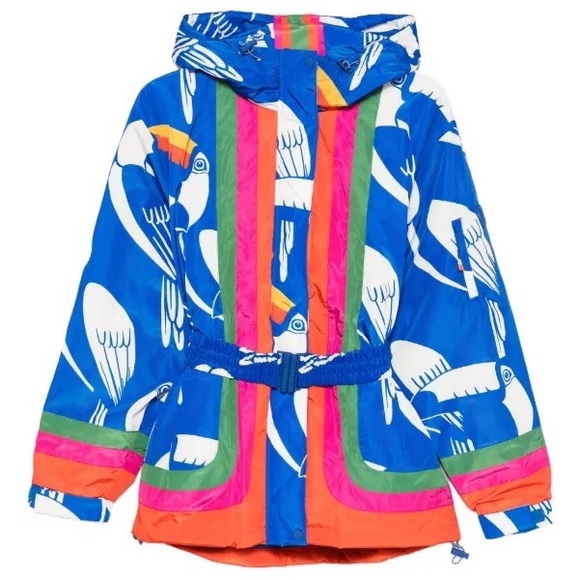 Farm Rio Blue Toucans Ski Jacket.New without tag - Picture 5 of 16